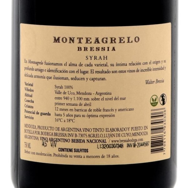 BRESSIA SYRAH 2020