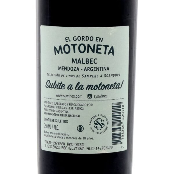 EL GORDO EN MOTONETA MALBEC