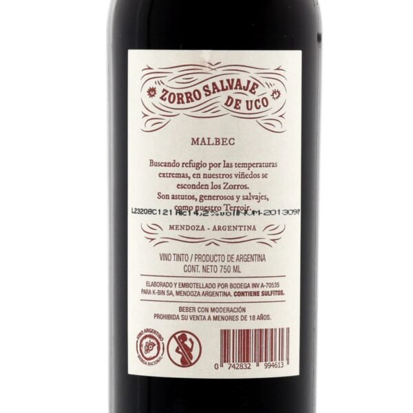 ZORRO SALVAJE DE UCO MALBEC